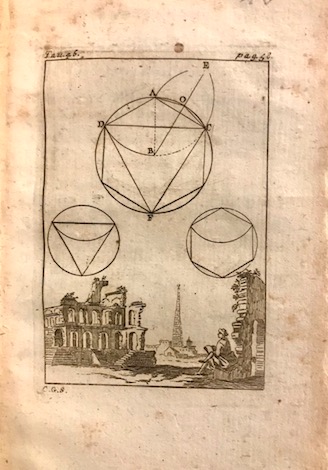 Le Clerc Sebastien Pratica di geometria in carta e in campo per istruzione della nobile gioventù. Edizione terza 1781 in Roma